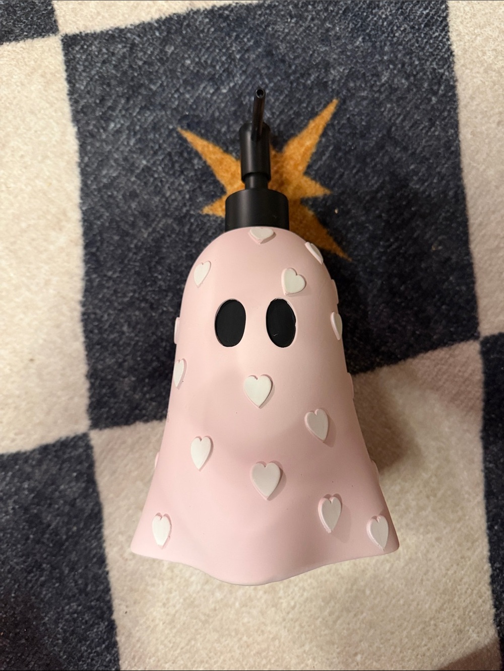 Pink Heart Ghost Soap Dispenser
